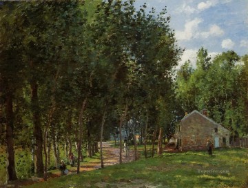  forest Deco Art - the house in the forest 1872 Camille Pissarro
